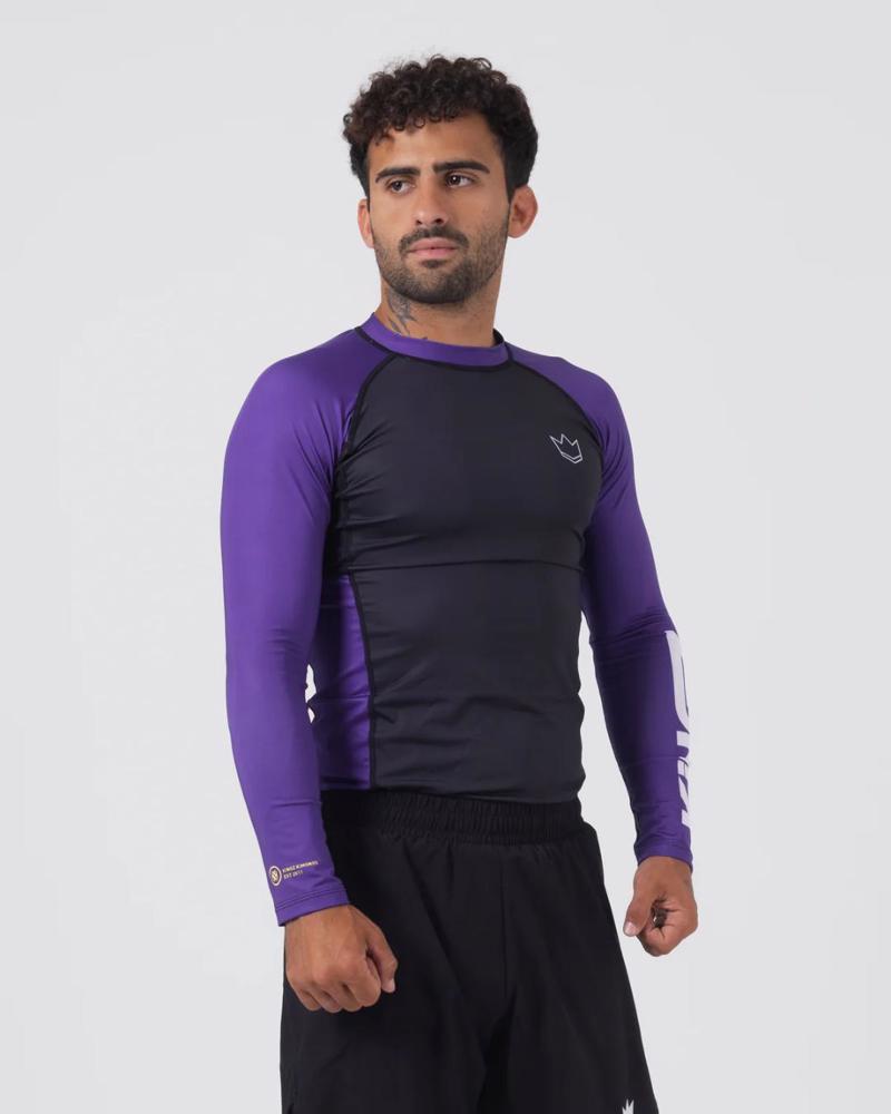 KINGZ Ranked Performance V2 L/S Rashguard-purple